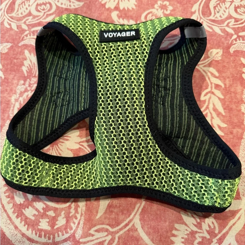 Voyager Green and Black Dog Harness SZ L